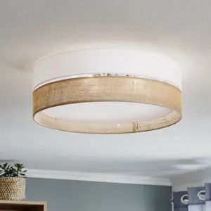 TK Lighting Plafonnier Linobianco, Ø 45 cm pas cher