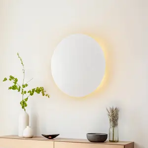 Comparateur de prix : TK Lighting Applique murale Lunia New, blanc, Ø 40 cm