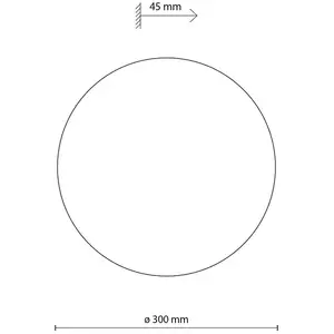 TK Lighting Applique murale Luna, brun, lumière indirecte, Ø 30 cm, ac... pas cher