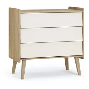 Commode bébé Vintage Fresh Sable et Blanc