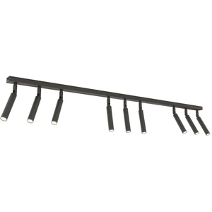EMIBIG LIGHTING Spot pour plafond Ivi, 9 lampes, longueur 116 cm, noir, métal, G9 pas cher