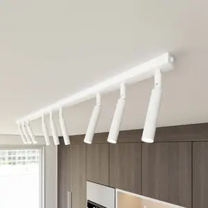 EMIBIG LIGHTING Plafonnier moderne à spot Ivi 9 lumières blanches pas cher