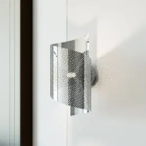 Comparateur de prix : EMIBIG LIGHTING Applique murale Spiral, couleur chrome, métal, G9, hau...