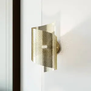 Comparateur de prix : EMIBIG LIGHTING Applique murale Spiral, doré, métal, G9, hauteur 29 cm