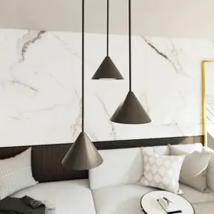 Comparateur de prix : EMIBIG LIGHTING Suspension Elit, 3 lampes, Ø 20 cm, noir, métal, GX53