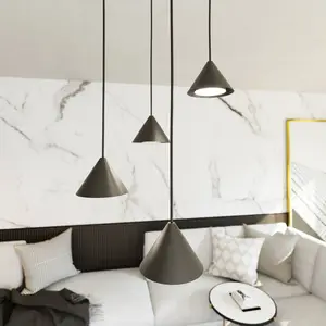 EMIBIG LIGHTING Suspension Elit, 4 lampes, Ø 30 cm, noir, métal, GX53 pas cher