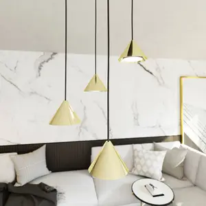 EMIBIG LIGHTING Suspension Elit, 4 lampes, Ø 30 cm, noir/or, métalVendu parkaufland