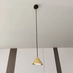EMIBIG LIGHTING Suspension Elit, à 1 lampe, couleur or, suspension en métal 1 m