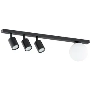 EMIBIG LIGHTING Spot pour plafond Baster 4, acier, à 4 lampes, 3 spots... pas cher