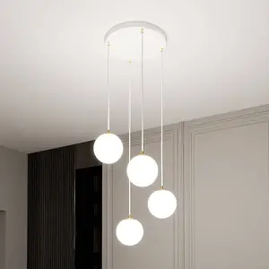 Comparateur de prix : Emibig Lampe Suspendue Royal blancor 4 x E14
