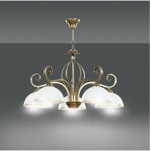 EMIBIG LIGHTING Suspension Wivara 5, à 5 lampes, dorée pas cher