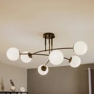 PLAFONNIER Emibig 4xE14 40W PREGOS 4 NOIR 670/4 pas cher
