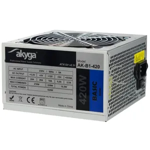 Alimentation Akyga AK-B1-420 - ATX12V 2.31 - 420W - PFC - acier galvanisé pas cher