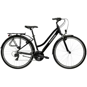 Comparateur de prix : Vélo tout chemin trekking 28 femme Kross trans 1.0 - Noir - M (17)