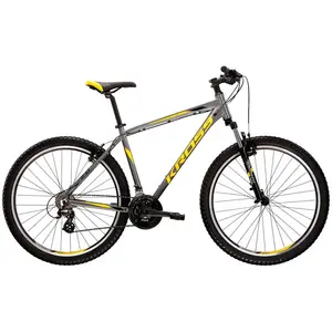 Vélo Kross Hexagon 2.0 XS 26' - Design Attrayant en Pewter, Noir et Jaune