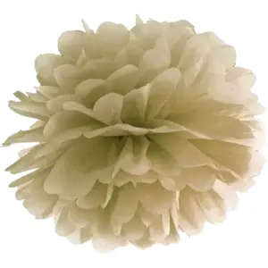 Pompon en papier or 25cm  pas cher
