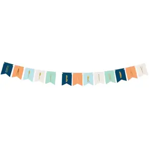 Guirlande Happy Birthday multicolor avec inscription Or pas cher