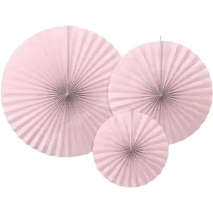 Rosaces décoratives roses claires (3 pièces) pas cher