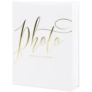 Comparateur de prix : PARTYDECO Album photo blanc et doré 22 pages 20 x 24,5 cm