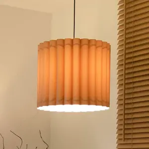 Duolla Suspension Aria, cappuccino, microfibre, E27 pas cher