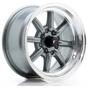 Jante Alu Japan Racing Jr19 7x14 4x100 Et0- Gris Bord Poli pas cher
