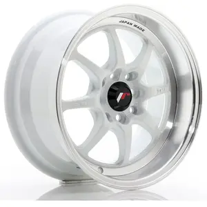 Jante Alu Japan Racing Tf2 7.5x15 4x100 Et30 Blanc Bord Poli pas cher