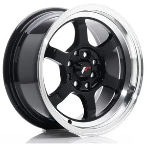 Jante Alu Japan Racing Jr12 10x18 5x114.3 Et0- Noir Brillant pas cher