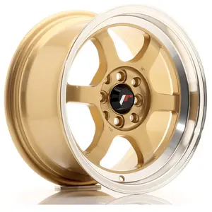 Jante Alu Japan Racing Jr12 8.5x15 4x100 Et13 Or Bord Poli pas cher