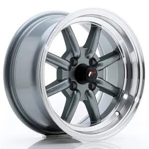 Jante Alu Japan Racing Jr19 9x15 4x100 Et-13 Gris Bord Poli pas cher