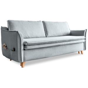 MIUFORM Charming charlie canapé convertible slim, gris clair 977LIN16 pas cher