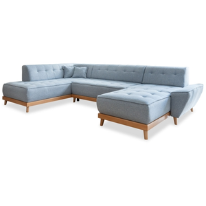 MIUFORM Dazzling Daisy canapé d'angle 8pl convertible, bleu clair Dazz... pas cher