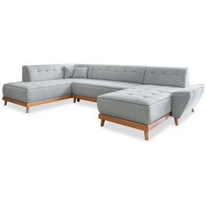 MIUFORM Dazzling Daisy canapé d'angle 8pl convertible, gris clair Dazz... pas cher