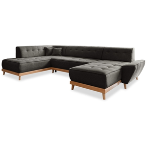 MIUFORM Dazzling Daisy canapé d'angle 8pl convertible, anthracite Dazz... pas cher