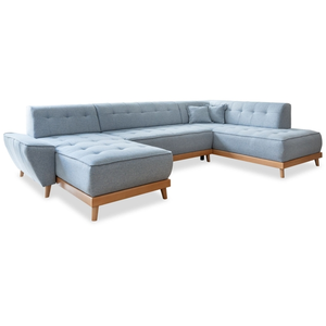 MIUFORM Dazzling Daisy canapé d'angle 8pl convertible, bleu clair Dazz... pas cher