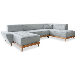 MIUFORM Dazzling Daisy canapé d'angle 8pl convertible, gris clair Dazz... pas cher
