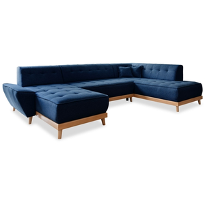 MIUFORM Dazzling Daisy canapé d'angle 8pl convertible, bleu marine Daz... pas cher