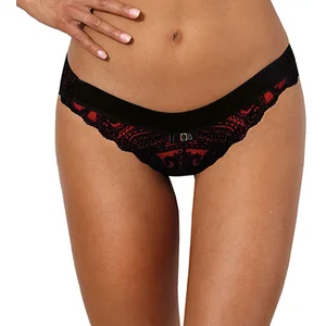 AXAMI String Rouge et Noir V-10048 pas cher