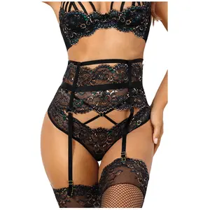 Axami Porte-jarretelles dentelle Noir V-10362Vendu paramazon