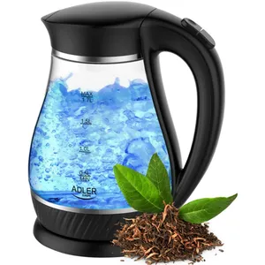 Comparateur de prix : Adler ad 1274 b bouilloire électrique 1,7 l 2200 w Noir, Transparent