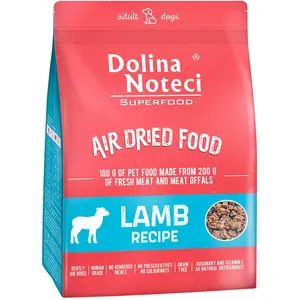 Comparateur de prix : 1kg Dolina Noteci superfood nourriture pour chien sèche avec agneau