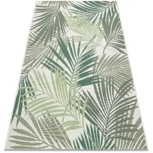 Comparateur de prix : RUGSX Tapis EN CORDE SIZAL COLOR 19433/062 Feuilles Vert JUNGLE green 140x200 cm