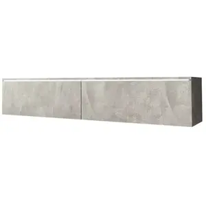 MIRJAN24 Meuble TV 140 cm WILLA D béton pas cher