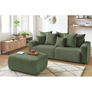 Accueil Séjour Pouf Bobochic Pouf envy velours côtelé VertVendu parbobochic-paris