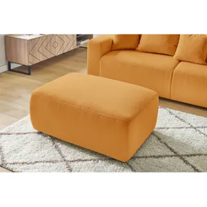 Bobochic - Fauteuil & pouf Pouf envy velours côtelé Jaune