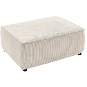 Comparateur de prix : Pouf BOBOCHIC - Pouf NIHAD velours côtelé Beige