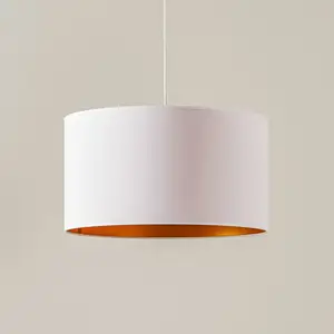 Duolla Suspension Roller, intérieur doré, extérieur blanc