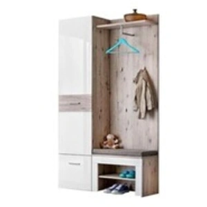 Comparateur de prix : Ensemble Dressing Gustavo X 200cm Naturel & Blanc - Paris Prix