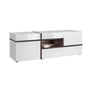 Comparateur de prix : Meuble TV - AC-DÉCO - Cross - Blanc - 150 cm x 50 cm x 52 cm