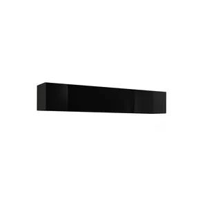 Comparateur de prix : Rangement horizontal - AC-DÉCO - Fly 50 - Noir mat - PVC haute brillance - 150 cm x 30 cm x 29 cm