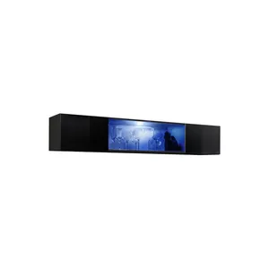 AC-DÉCO Bloc Mural Design LED Fly III 160cm Noir pas cher